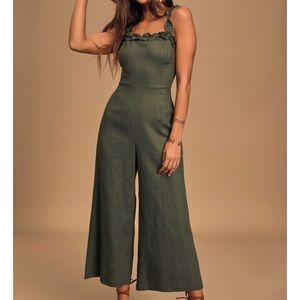 Green jumpsuit